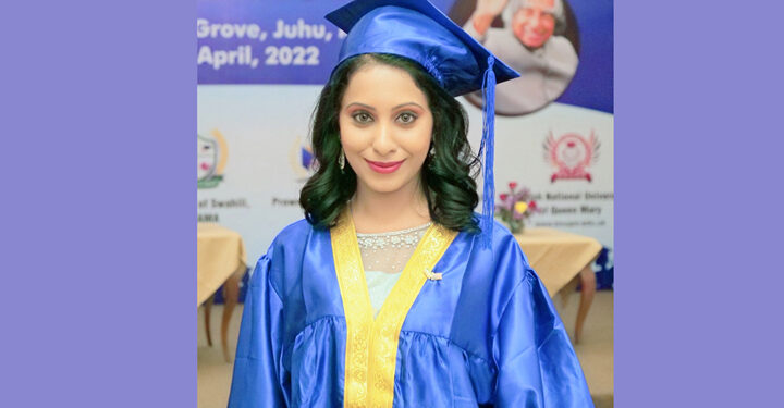 Shreyaa Sumi -International Model is conferred with a Honorary Doctorate from USA University