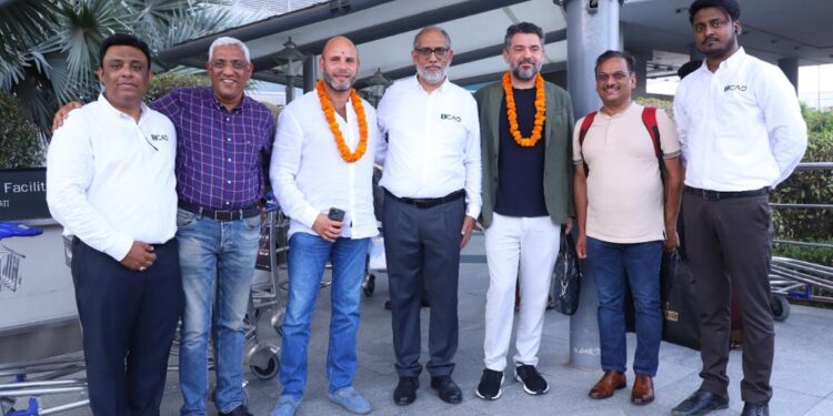 ICAD forays into the Indian Market Delegates arrive at the Indira Gandhi International Airport