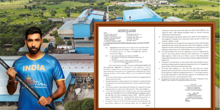 SHREE TMT Steel Approved to Supply Telangana Government for All Public Projects | Best Steel in Hyderabad & Telangana