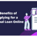5 Benefits of Applying for a Personal Loan Online
