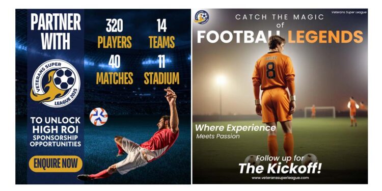 Veterans Super League Set to Revolutionize Indian Football with Star-Studded Launch on September 1st 2025