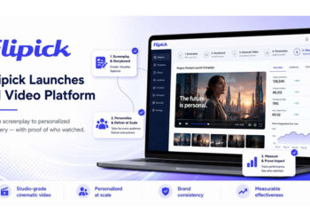 Flipick Launches AI Video Platform That Creates, Personalizes, Delivers and Measures Effectiveness of Cinematic Video at Scale