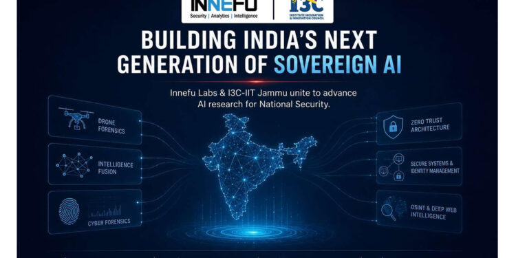 Innefu Labs Pushes the Frontier of Sovereign AI for National Security with I3C-IIT Jammu Research Alliance